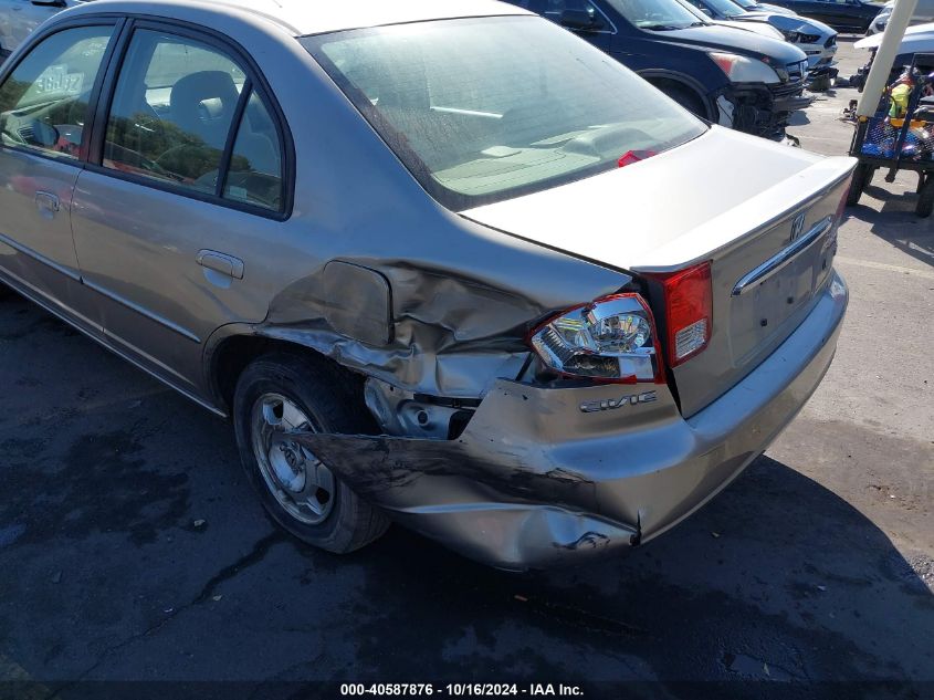 2003 Honda Civic Hybrid VIN: JHMES95603S025991 Lot: 40587876