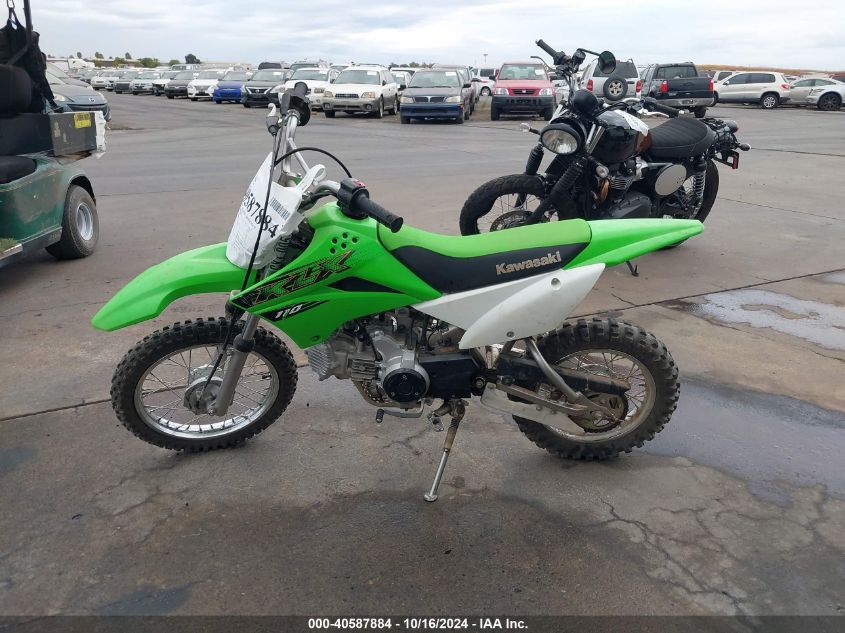 2020 Kawasaki Klx110 C VIN: JKALXSC32LDAC9421 Lot: 40587884