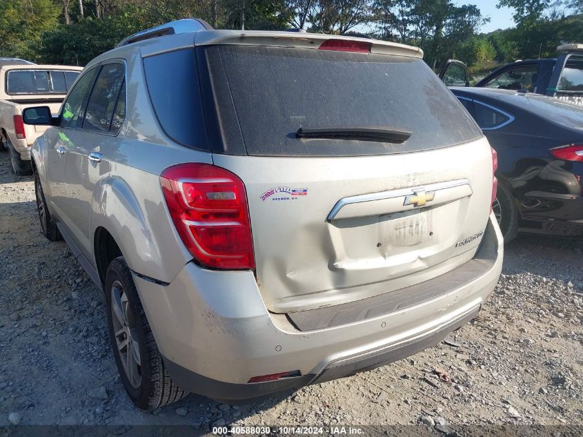 2016 Chevrolet Equinox Ltz VIN: 2GNALDEK7G1122650 Lot: 40588030