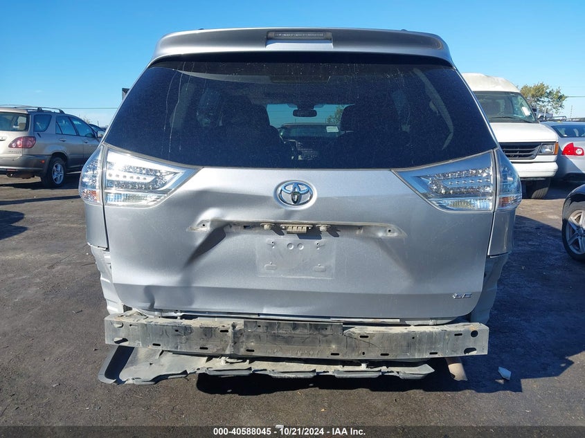 2013 Toyota Sienna Se 8 Passenger VIN: 5TDXK3DC9DS392641 Lot: 40588045