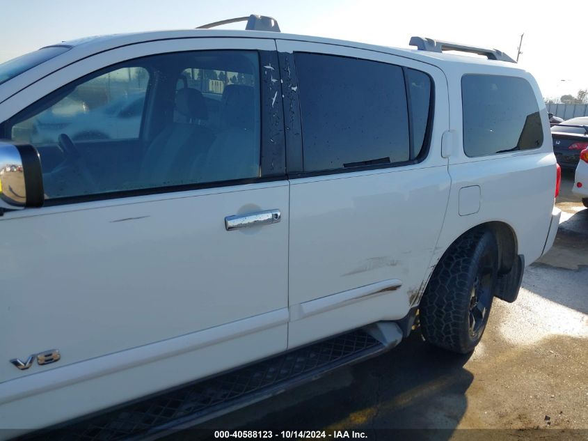 2007 Nissan Armada Se/Le VIN: 5N1AA08A47N715824 Lot: 40588123