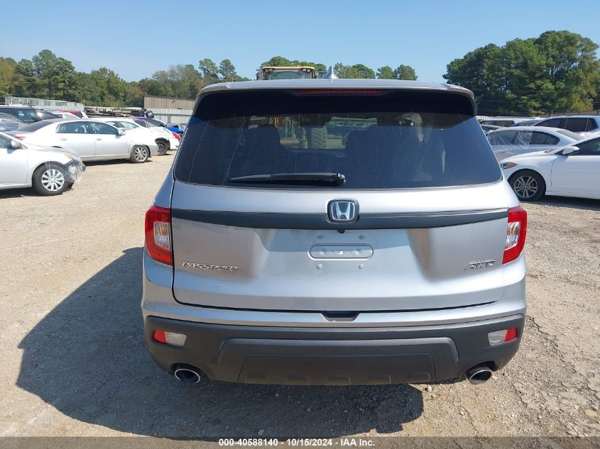 2019 Honda Passport Ex-L VIN: 5FNYF8H55KB026906 Lot: 40588140