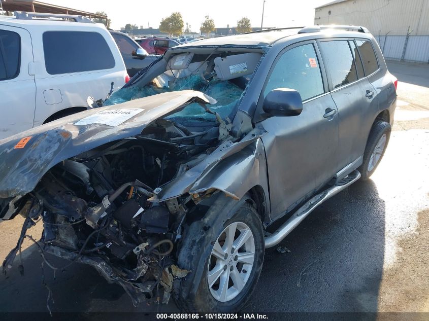 2012 Toyota Highlander Se VIN: 5TDZK3EH1CS068021 Lot: 40588166