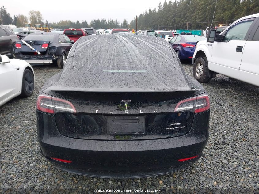 2019 Tesla Model 3 Long Range/Performance VIN: 5YJ3E1EB1KF385779 Lot: 40588220