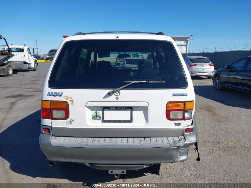 1998 Mazda Mpv Es/Lx VIN: JM3LV5227W0849018 Lot: 40588238