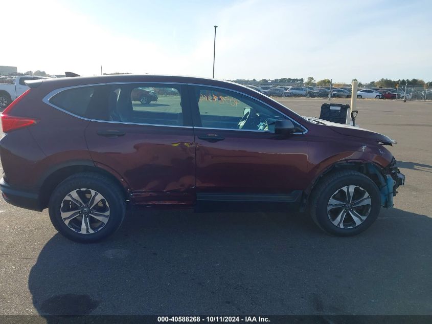 2018 Honda Cr-V Lx VIN: 2HKRW6H38JH204282 Lot: 40588268