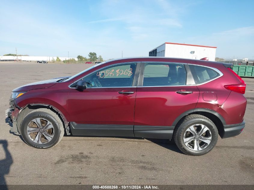 2018 Honda Cr-V Lx VIN: 2HKRW6H38JH204282 Lot: 40588268