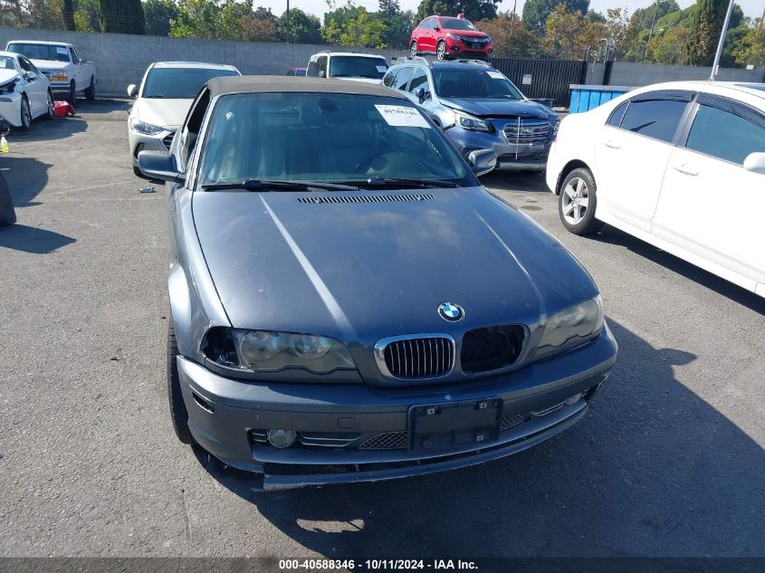 2003 BMW 330Ci VIN: WBABS53423JU96705 Lot: 40588346