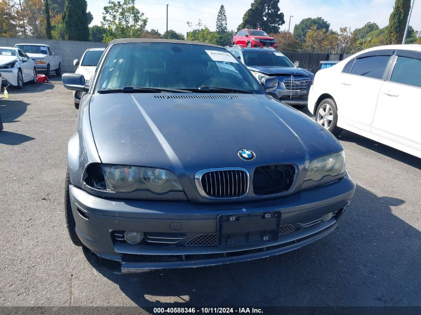 2003 BMW 330Ci VIN: WBABS53423JU96705 Lot: 40588346