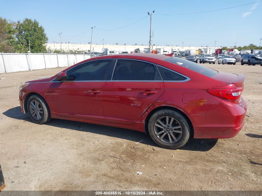 2015 Hyundai Sonata Se VIN: 5NPE24AF9FH126024 Lot: 40588516