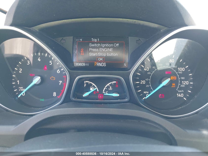 VIN 1FMCU9J99HUE09388 2017 FORD ESCAPE TITANIUM