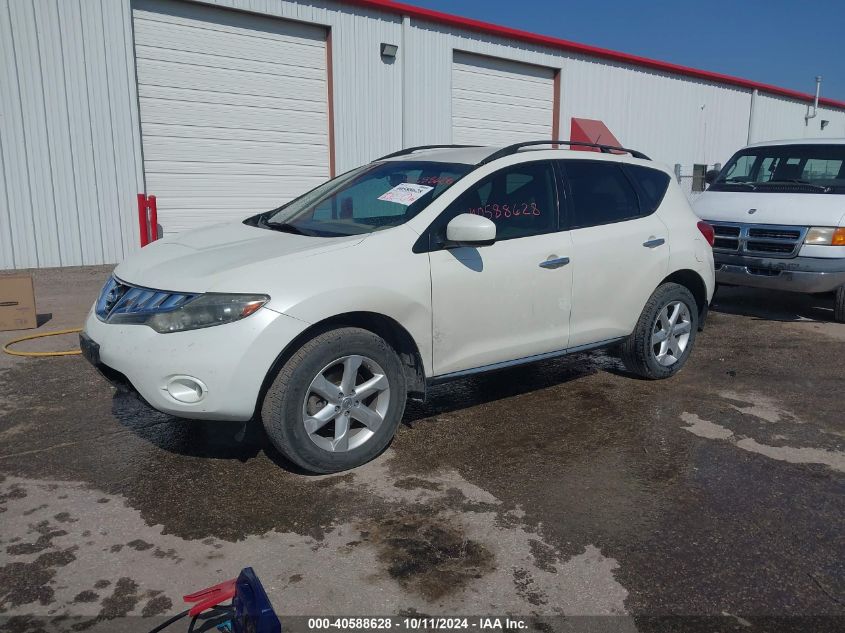 JN8AZ1MW0AW117899 2010 Nissan Murano Sl