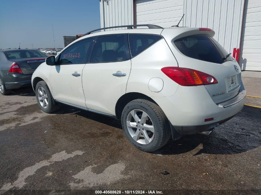 JN8AZ1MW0AW117899 2010 Nissan Murano Sl