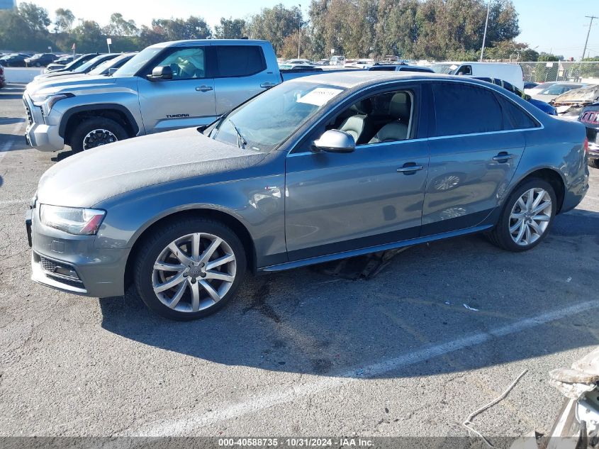 2014 Audi A4 2.0T Premium VIN: WAUAFAFL2EN010420 Lot: 40588735