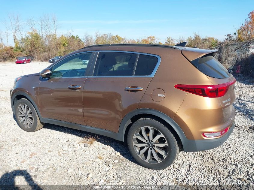 2017 Kia Sportage Ex VIN: KNDPNCAC5H7180301 Lot: 40588763