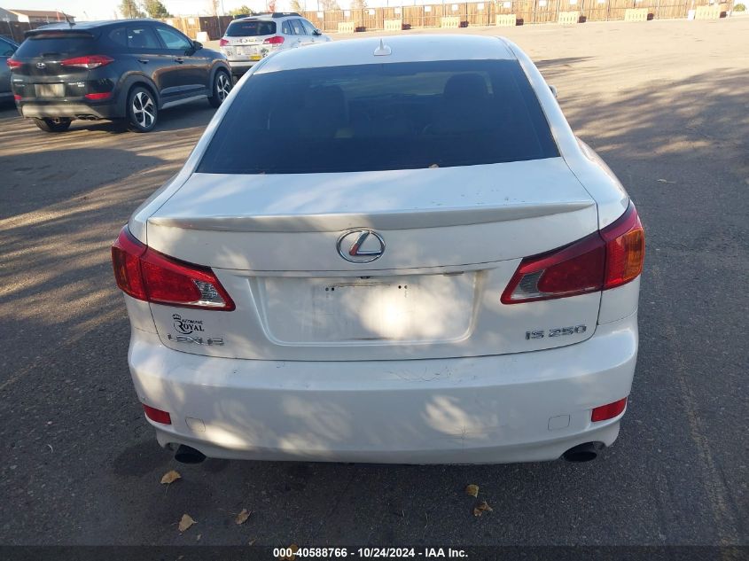 2009 Lexus Is 250 VIN: JTHBK262695103462 Lot: 40588766