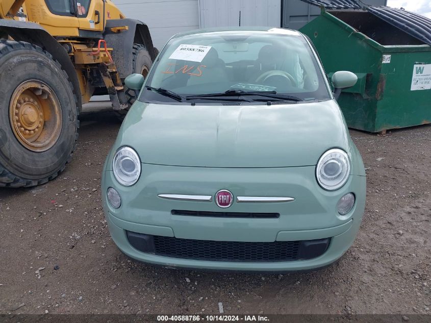 2012 Fiat 500 Pop VIN: 3C3CFFAR3CT348866 Lot: 40588786