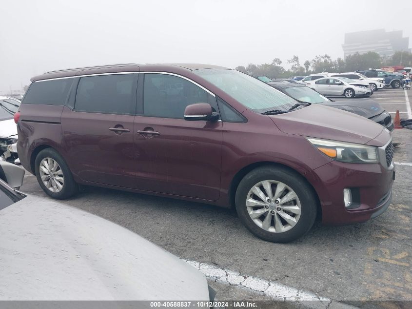 2015 Kia Sedona Ex VIN: KNDMC5C16F6025694 Lot: 40588837