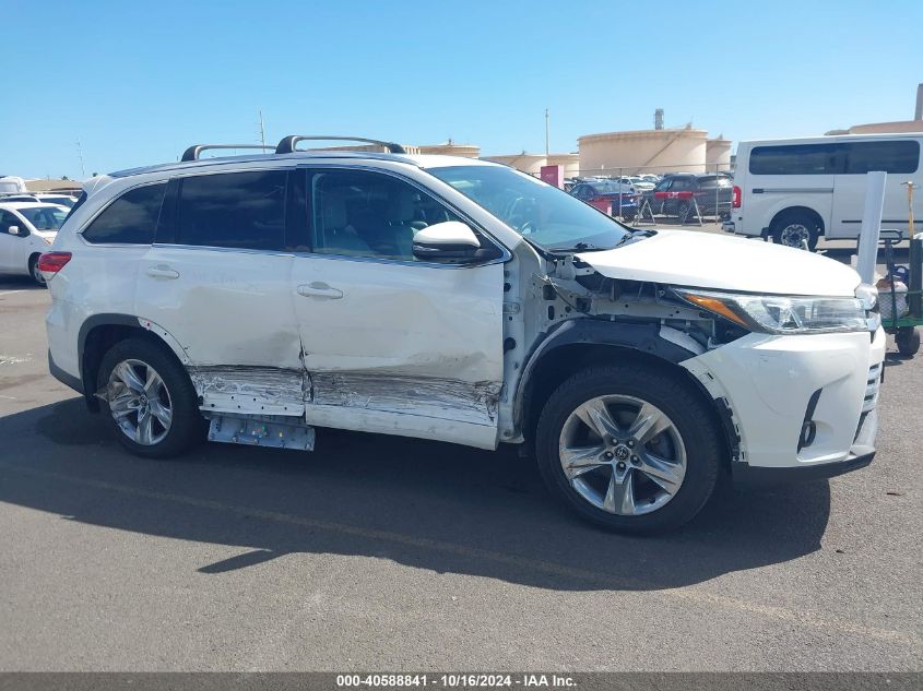 2018 Toyota Highlander Limited VIN: 5TDDZRFH3JS850437 Lot: 40588841