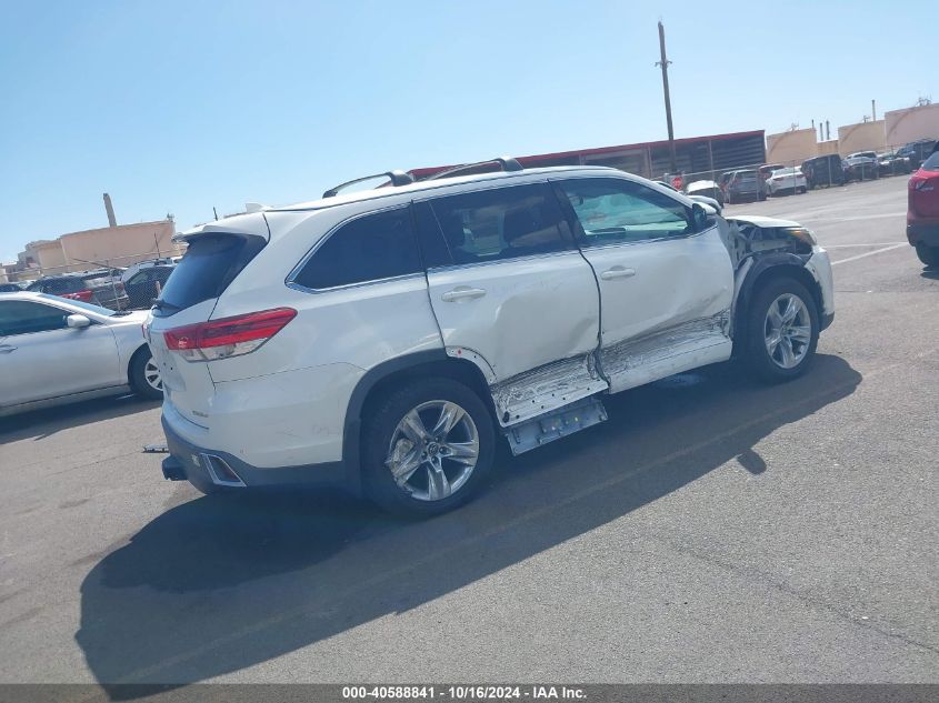 2018 Toyota Highlander Limited VIN: 5TDDZRFH3JS850437 Lot: 40588841