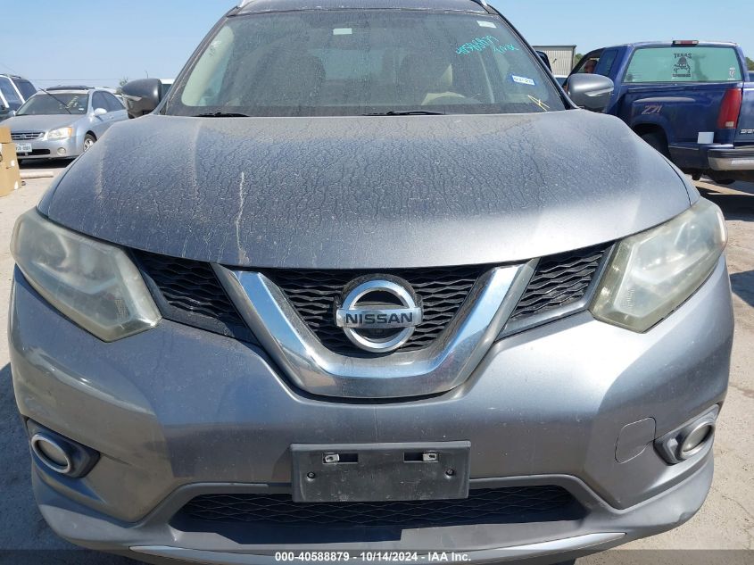 2015 Nissan Rogue Sl VIN: 5N1AT2MV7FC758546 Lot: 40588879