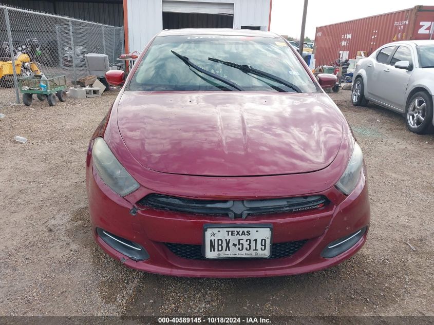 2015 Dodge Dart Sxt VIN: 1C3CDFBB8FD237621 Lot: 40589145