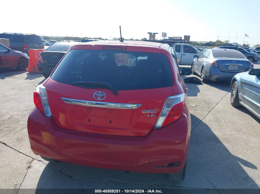 2014 Toyota Yaris Le (Tmc/Cbu Plant) VIN: JTDKTUD39ED574124 Lot: 40589251