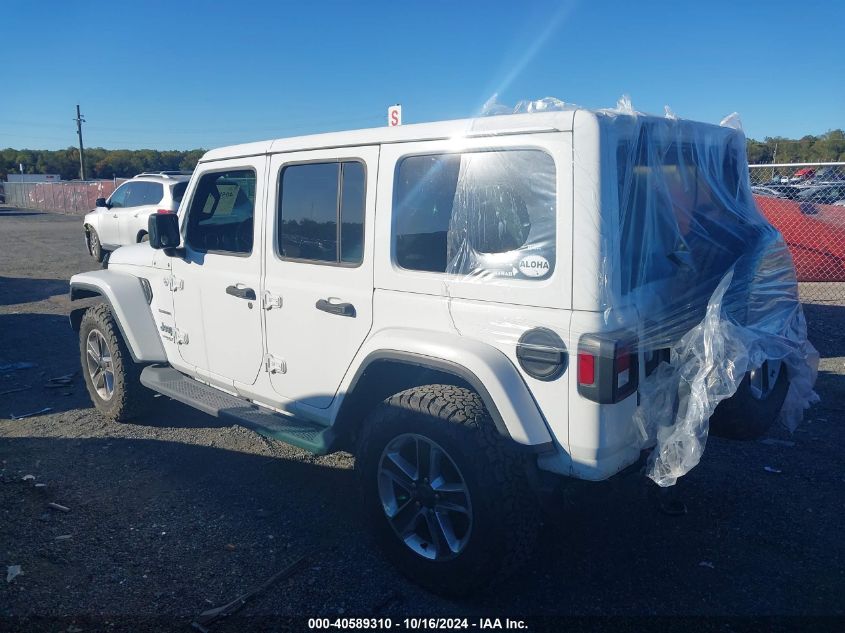 2019 Jeep Wrangler Unlimited Sahara 4X4 VIN: 1C4HJXEN6KW507708 Lot: 40589310