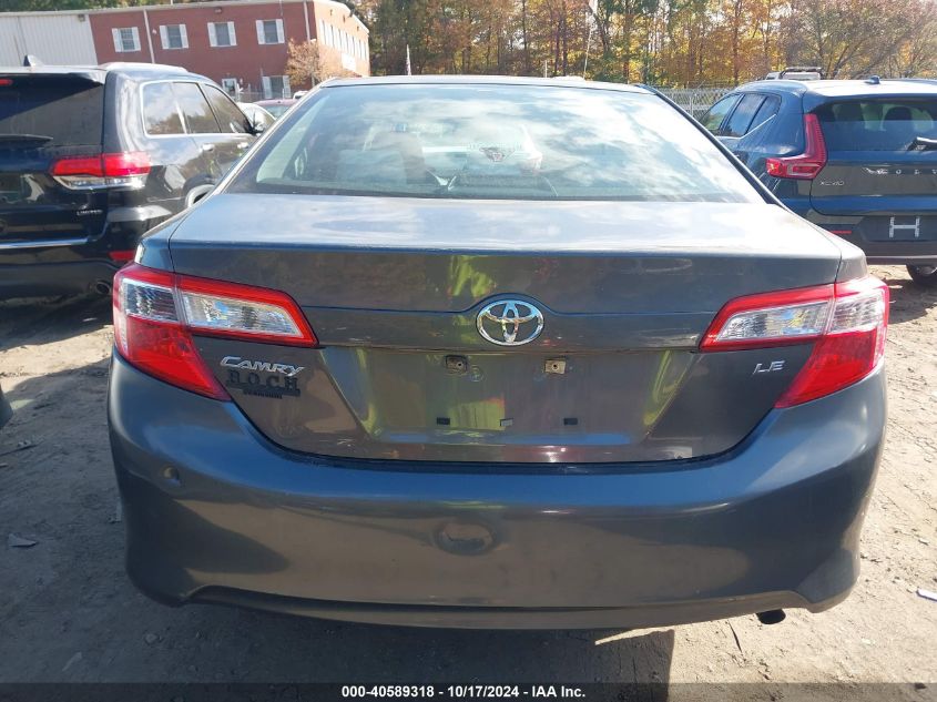 2013 Toyota Camry L/Se/Le/Xle VIN: 4T1BF1FK0DU252346 Lot: 40589318