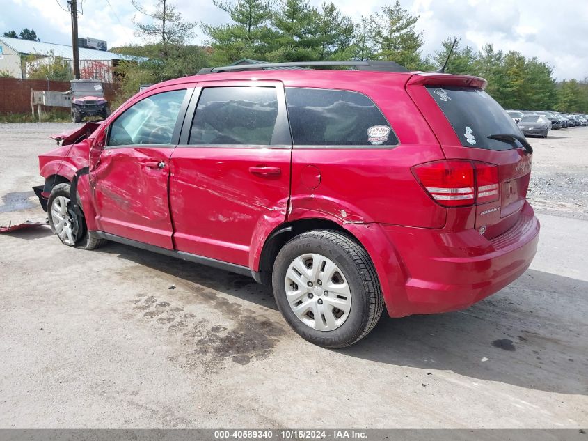 2018 Dodge Journey Se VIN: 3C4PDCAB7JT229638 Lot: 40589340