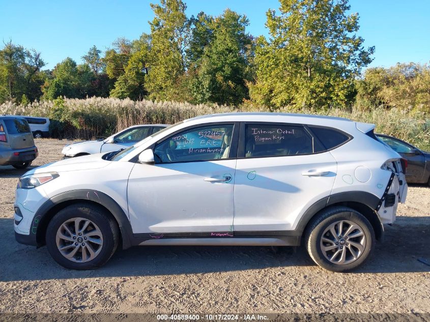 2017 Hyundai Tucson Eco VIN: KM8J3CA2XHU285058 Lot: 40589400