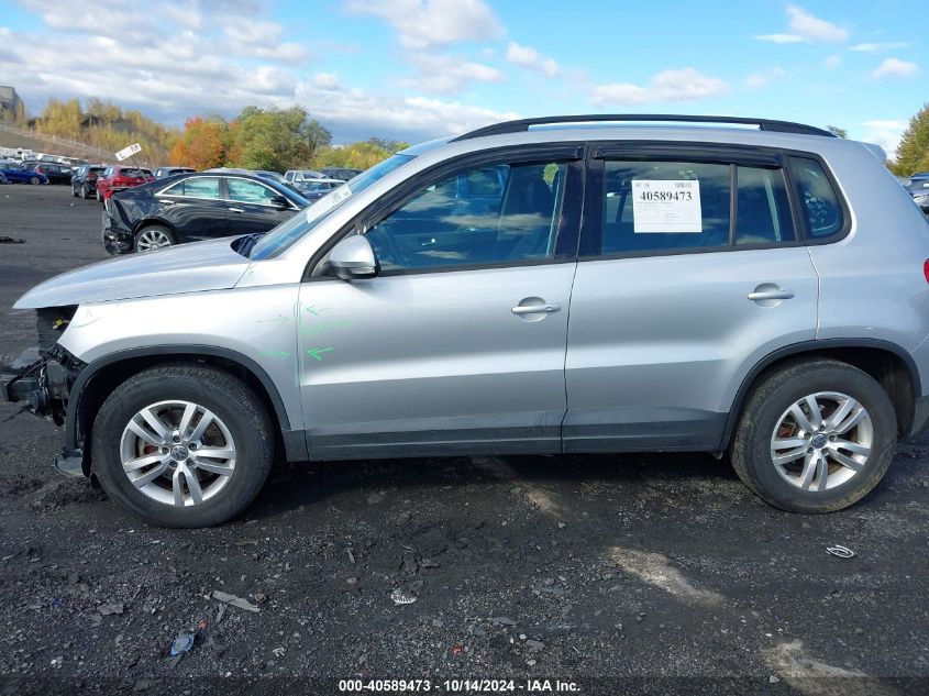 2016 Volkswagen Tiguan S VIN: WVGBV7AX6GW574099 Lot: 40589473