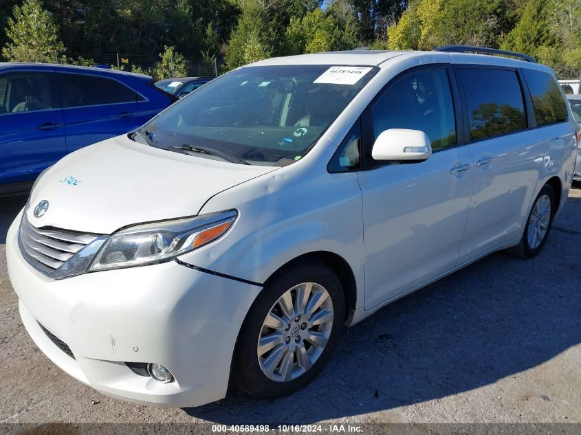 2015 Toyota Sienna Limited Premium 7 Passenger VIN: 5TDYK3DC9FS671921 Lot: 40589498