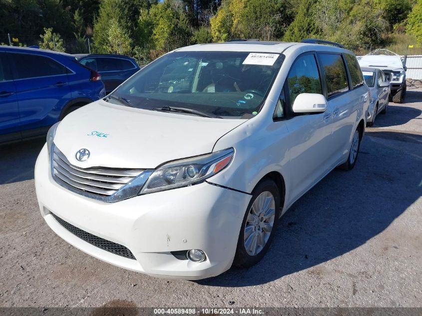 2015 Toyota Sienna Limited Premium 7 Passenger VIN: 5TDYK3DC9FS671921 Lot: 40589498