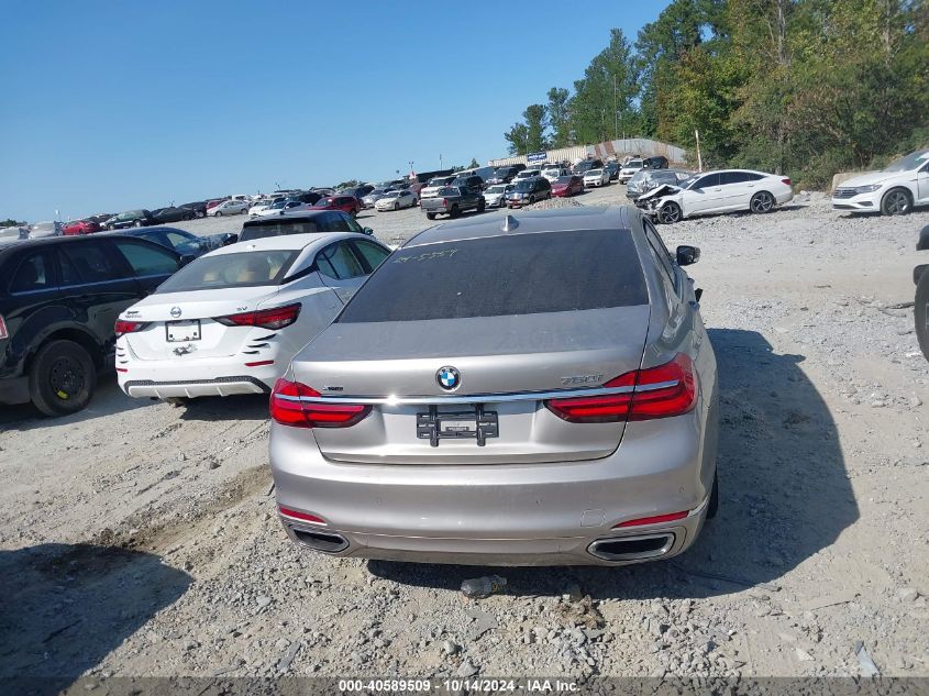 2016 BMW 750I xDrive VIN: WBA7F2C55GG419878 Lot: 40589509