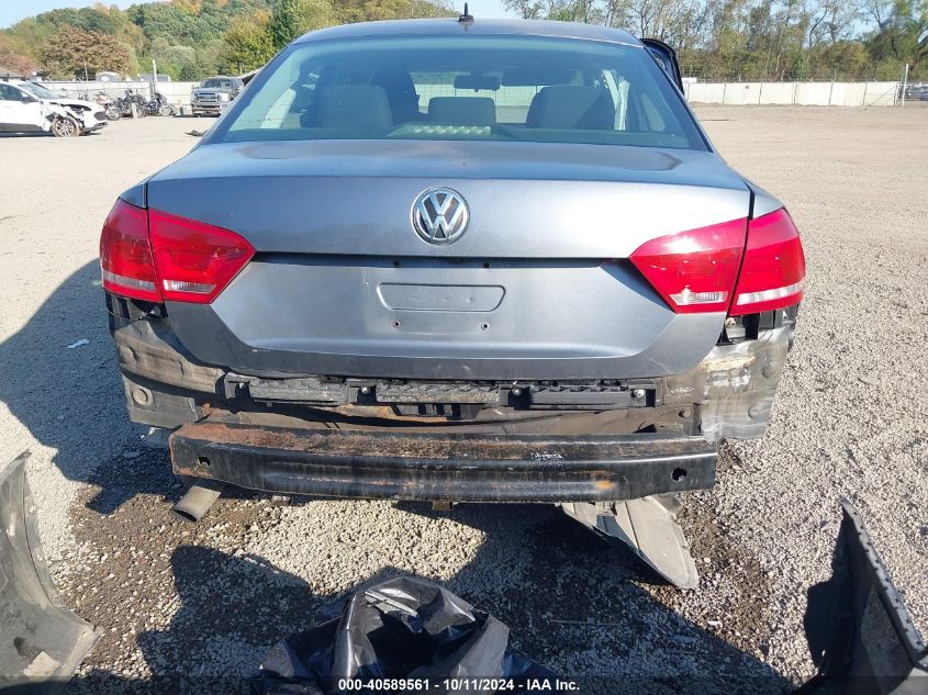 1VWAH7A37DC080896 2013 Volkswagen Passat 2.5L S