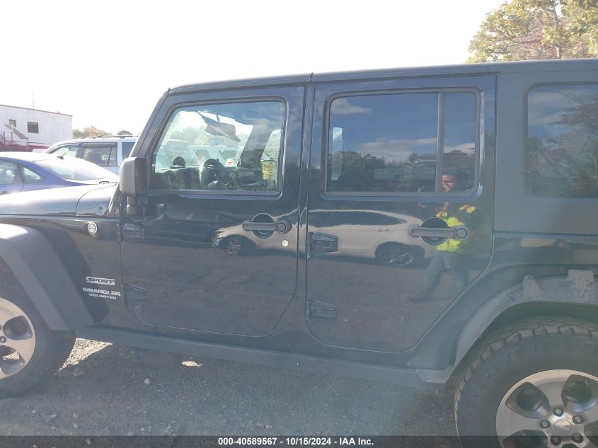 2014 Jeep Wrangler Unlimited Sport VIN: 1C4BJWDGXEL251517 Lot: 40589567