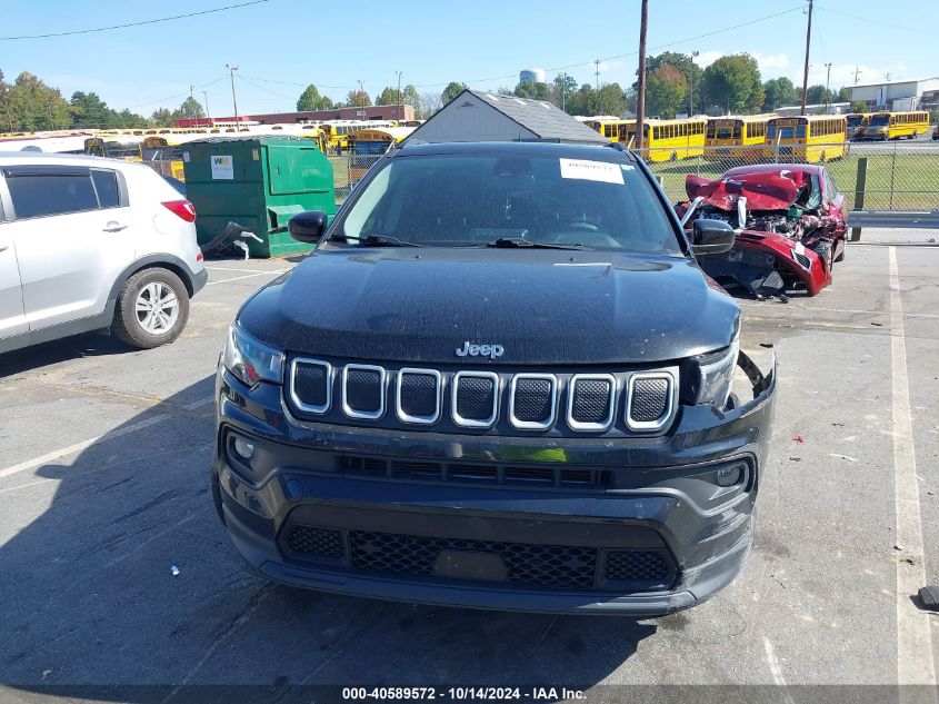 2022 Jeep Compass Latitude VIN: 3C4NJCBB4NT109476 Lot: 40589572