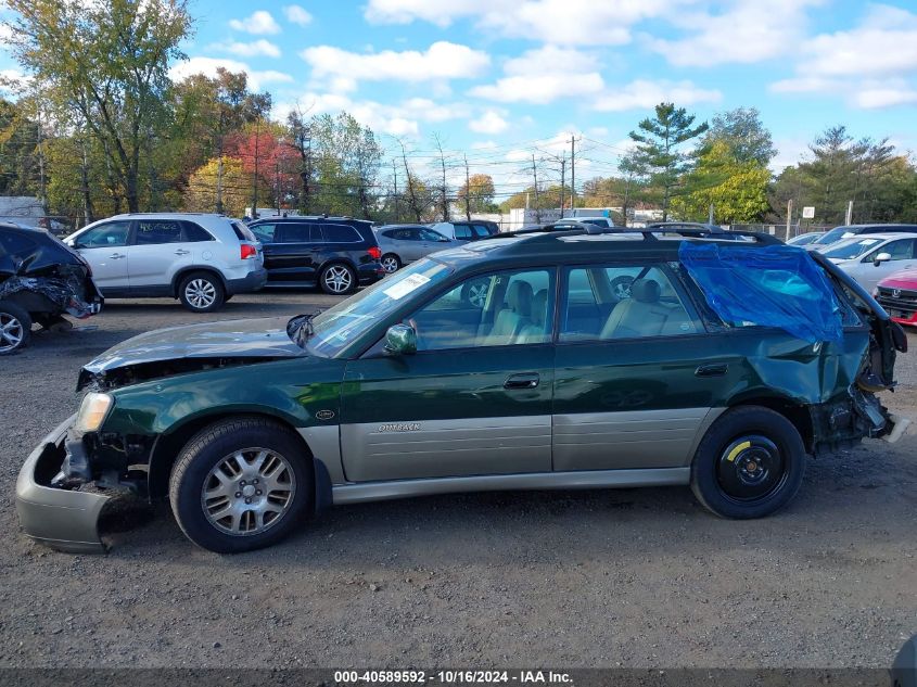 2001 Subaru Outback H6-3.0 VIN: 4S3BH806017673366 Lot: 40589592