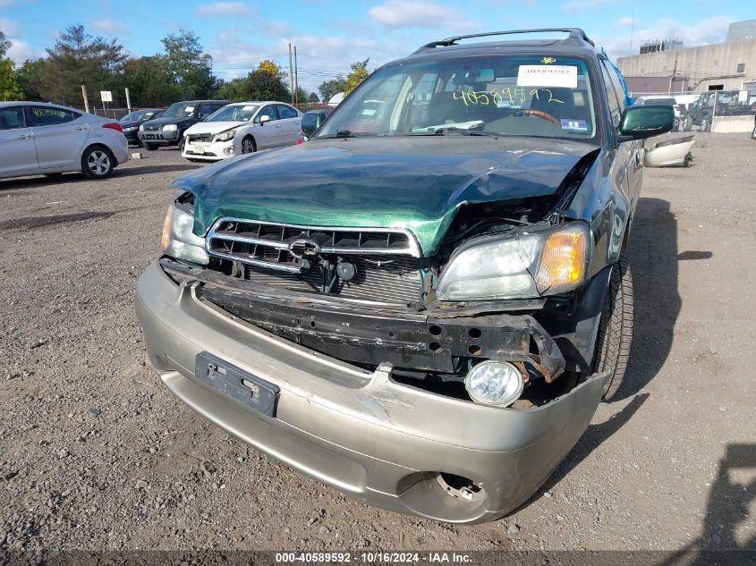 2001 Subaru Outback H6-3.0 VIN: 4S3BH806017673366 Lot: 40589592