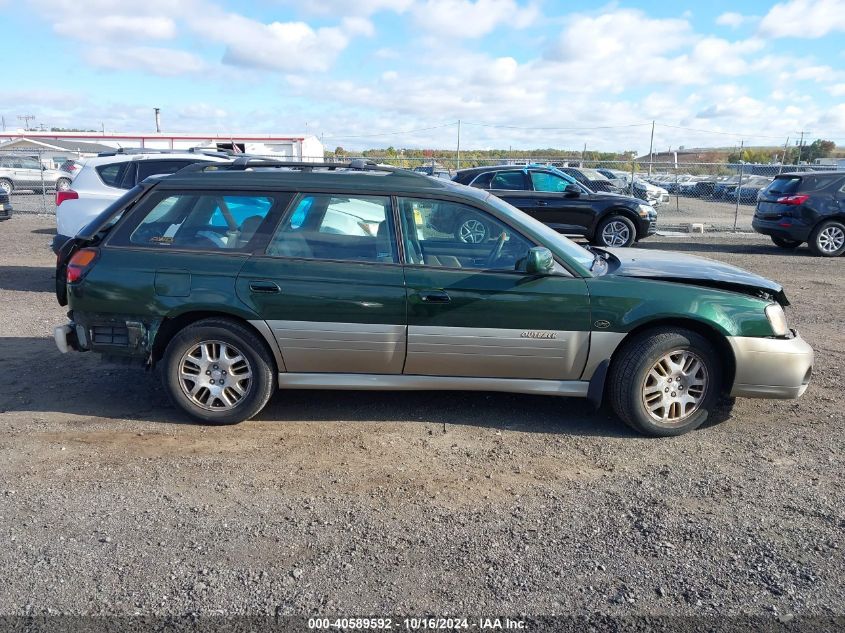 2001 Subaru Outback H6-3.0 VIN: 4S3BH806017673366 Lot: 40589592