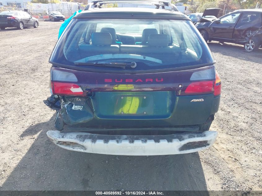 2001 Subaru Outback H6-3.0 VIN: 4S3BH806017673366 Lot: 40589592