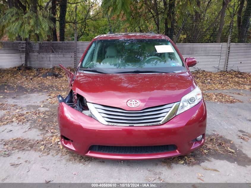 2012 Toyota Sienna Xle V6 8 Passenger VIN: 5TDYK3DC1CS278572 Lot: 40589610