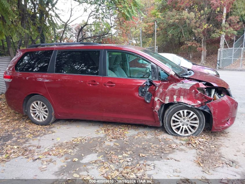 2012 Toyota Sienna Xle V6 8 Passenger VIN: 5TDYK3DC1CS278572 Lot: 40589610