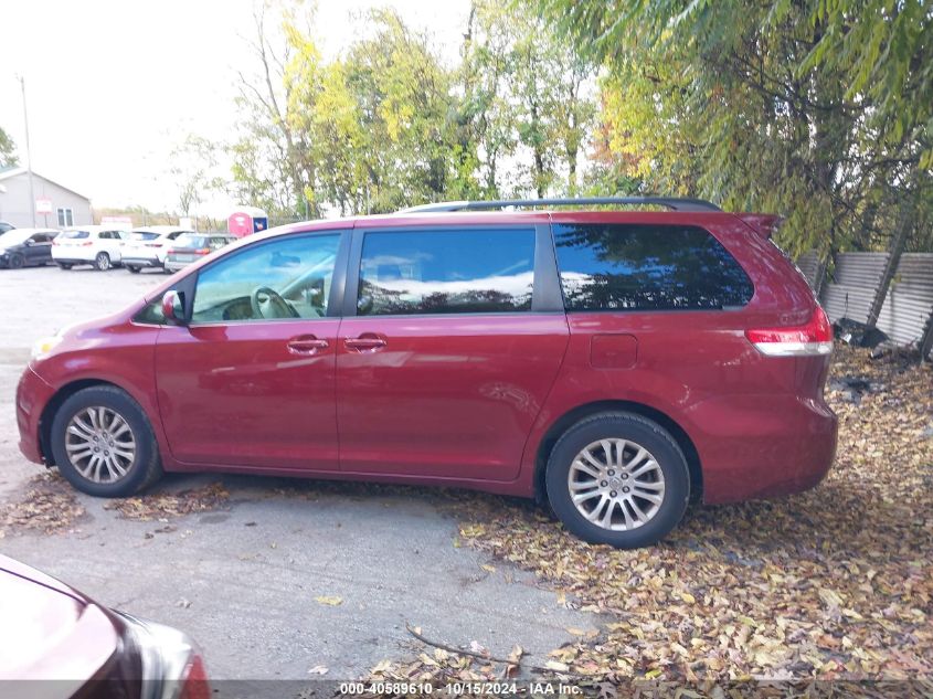 2012 Toyota Sienna Xle V6 8 Passenger VIN: 5TDYK3DC1CS278572 Lot: 40589610