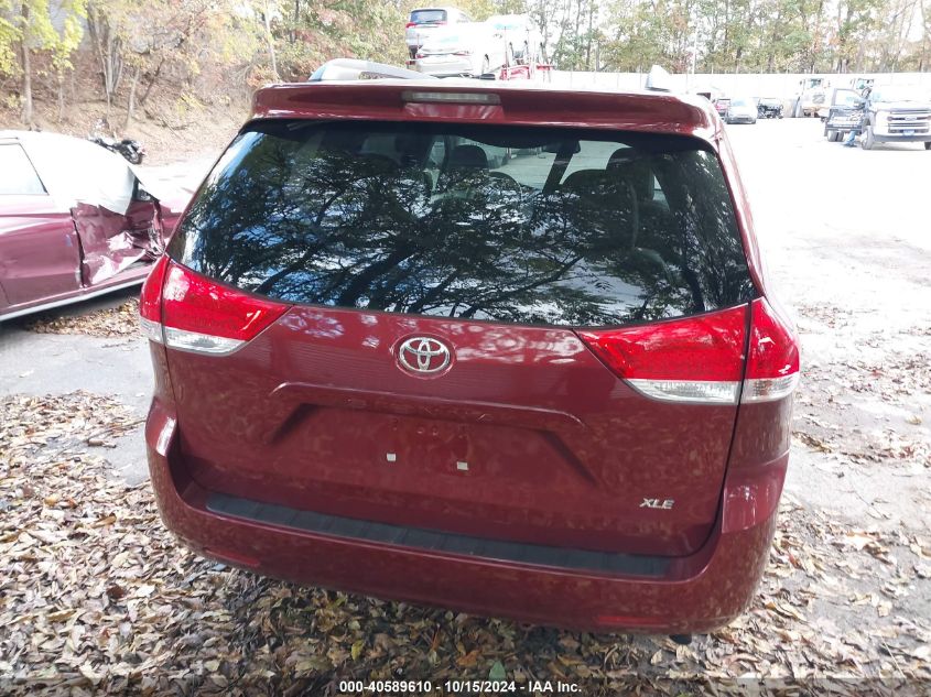 2012 Toyota Sienna Xle V6 8 Passenger VIN: 5TDYK3DC1CS278572 Lot: 40589610