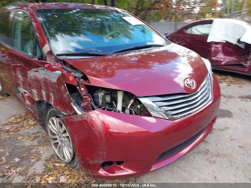 2012 Toyota Sienna Xle V6 8 Passenger VIN: 5TDYK3DC1CS278572 Lot: 40589610