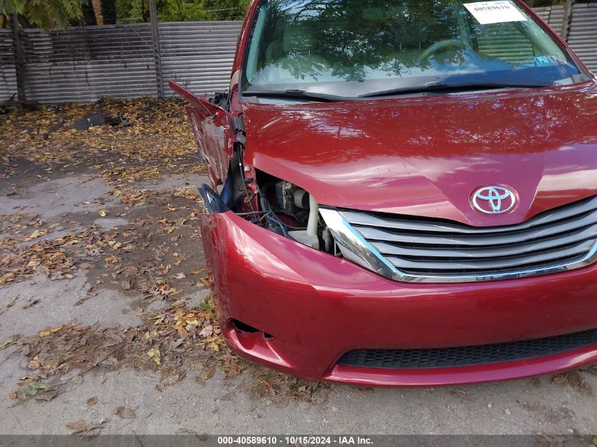 2012 Toyota Sienna Xle V6 8 Passenger VIN: 5TDYK3DC1CS278572 Lot: 40589610