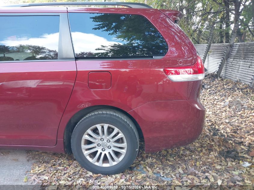 2012 Toyota Sienna Xle V6 8 Passenger VIN: 5TDYK3DC1CS278572 Lot: 40589610