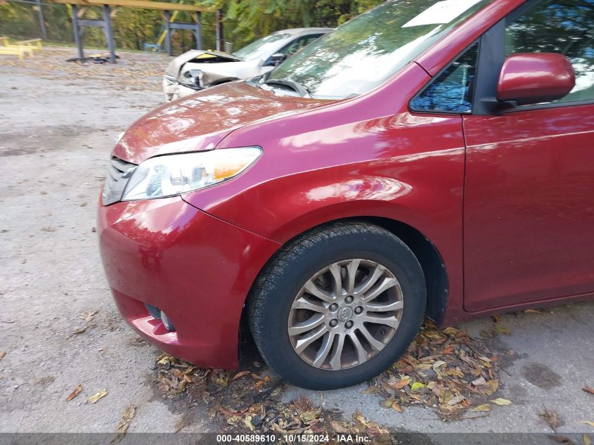 2012 Toyota Sienna Xle V6 8 Passenger VIN: 5TDYK3DC1CS278572 Lot: 40589610